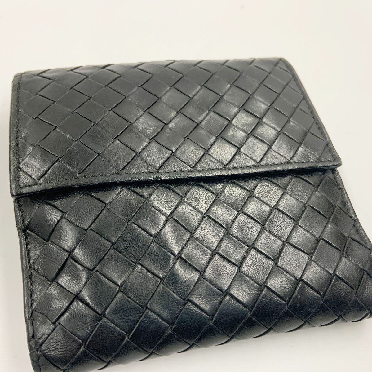 Bottega Veneta Intrecciato Bifold Wallet Black — view 3