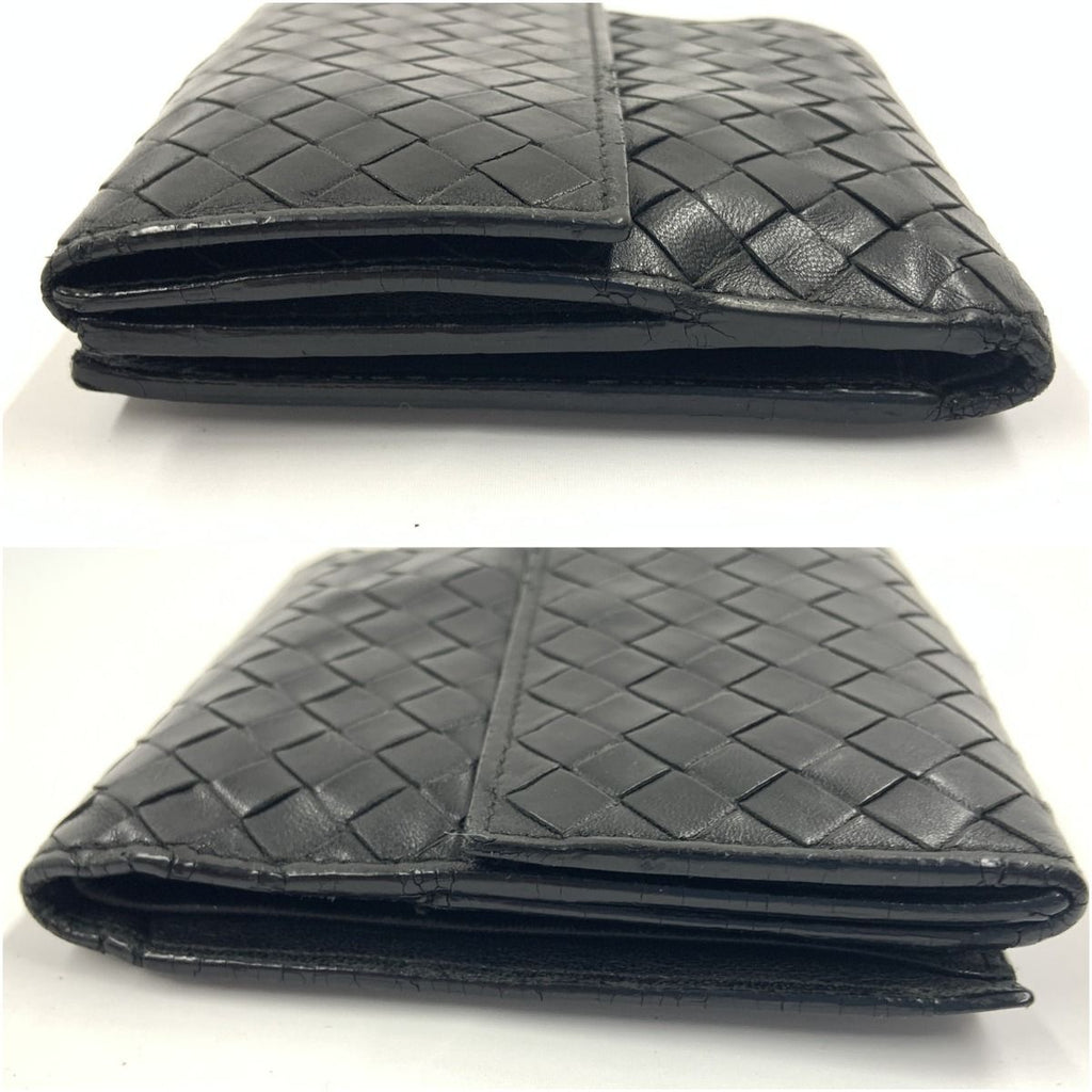 Bottega Veneta Intrecciato Bifold Wallet Black — view 4