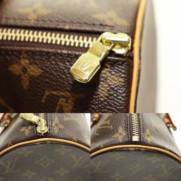 Louis Vuitton Papillon 30 Handbag Leather Monogram Canvas Aa — view 7