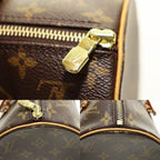 Louis Vuitton Papillon 30 Handbag Leather Monogram Canvas Aa — view 7