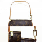 Louis Vuitton Papillon 30 Handbag Leather Monogram Canvas Aa — view 8