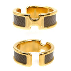 Hermes Leather Olympe GM Earrings — view 2