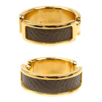 Hermes Leather Olympe GM Earrings — view 3
