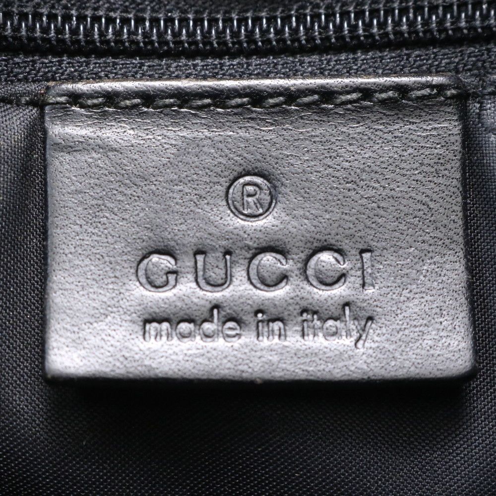 Gucci Suede 001 Leather Shoulder Bag Hand Black — view 9