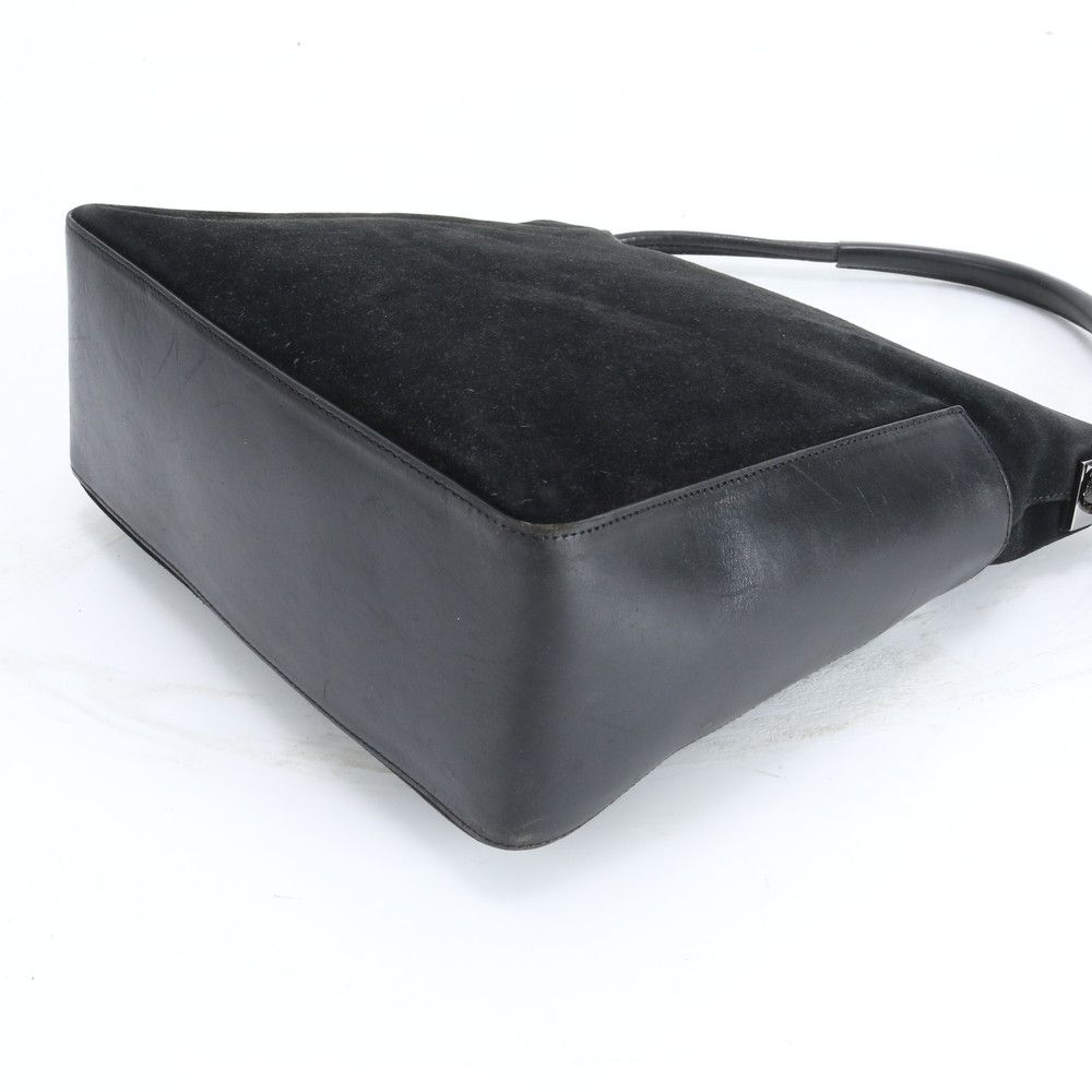 Gucci Suede 001 Leather Shoulder Bag Hand Black — view 5