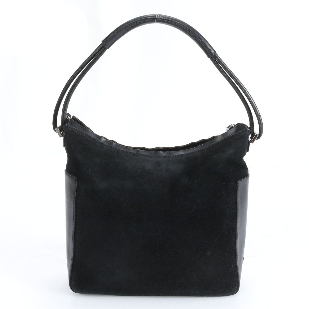 Gucci Suede 001 Leather Shoulder Bag Hand Black — view 3