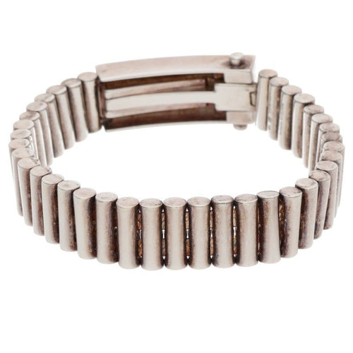Bottega Veneta Dalmatian Stone Silver Bracelet XS — view 2