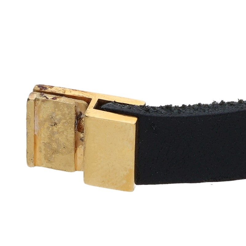 Saint Laurent Paris Ysllogo Leather Bracelet — view 4