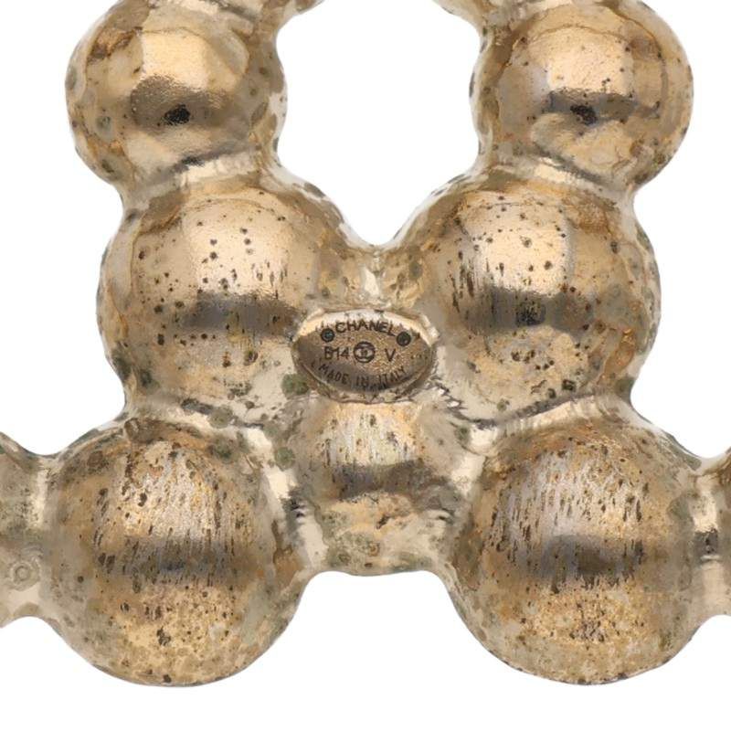 Chanel CC Logo Faux Pearl Brooch — view 3