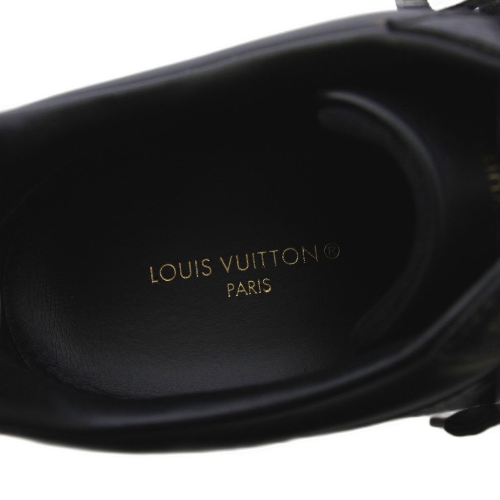 Louis Vuitton Luxembourg Line Monogram Eclipse Sneakers Shoes Leather 7 Black YT — view 5