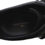 Louis Vuitton Luxembourg Line Monogram Eclipse Sneakers Shoes Leather 7 Black YT — view 5