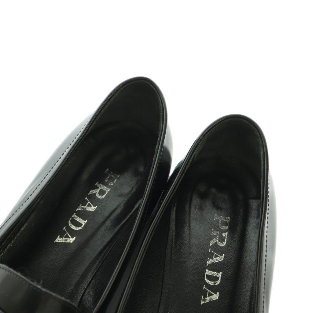 Prada Loafers Square Toe 36.5 Black — view 4