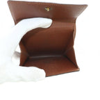 Louis Vuitton Portefeuille Elise Wallet Bifold Coin Purse Monogram Pattern Brown — view 7