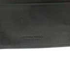 Bottega Veneta Intrecciato Wallet Bifold Coin Purse Leather Black — view 8