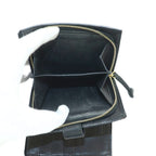 Bottega Veneta Intrecciato Wallet Bifold Coin Purse Leather Black — view 7