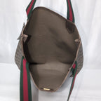 Gucci GG Supreme Sherry Line Leather Brown Tote Vintage — view 8