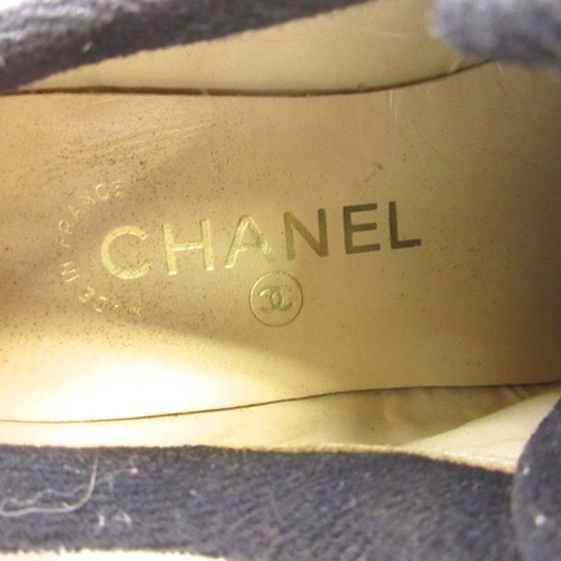 Chanel CC Logo Thick Sole Sneakers Purple 36 — view 7