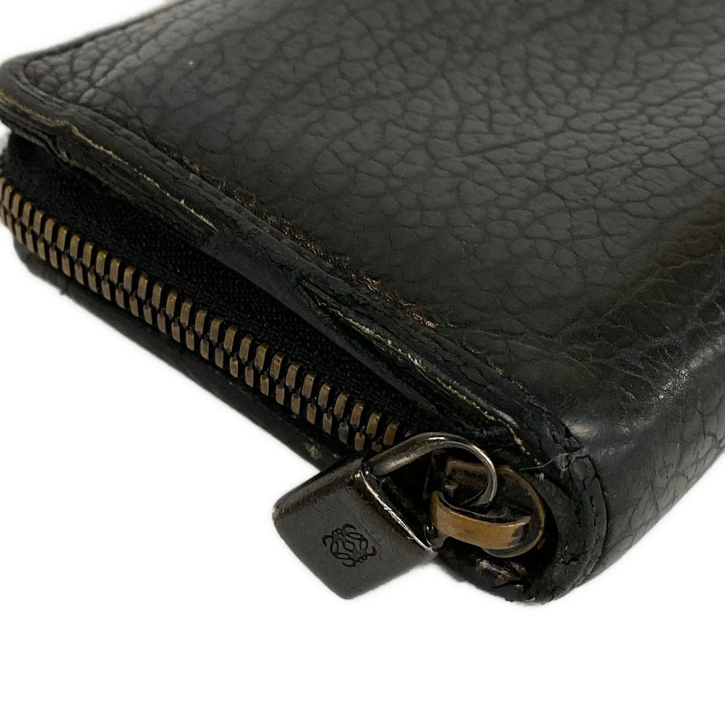 Loewe Wallet Black Zip Around Leather — view 7