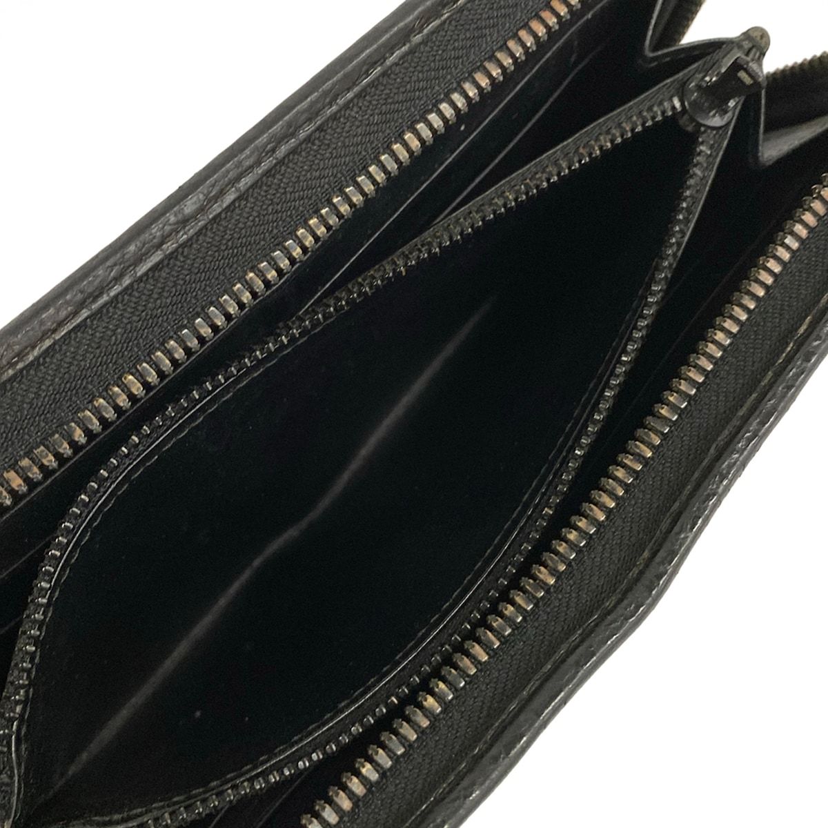 Loewe Wallet Black Zip Around Leather — view 4