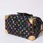 Louis Vuitton Speedy 30 Handbag Monogram Multicolor Black Gold Takashi Murakami — view 8
