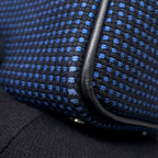 Hermes Victoria 3 Fourre Tout Mini Black Blue Saffiano Silver Swift Toile — view 9