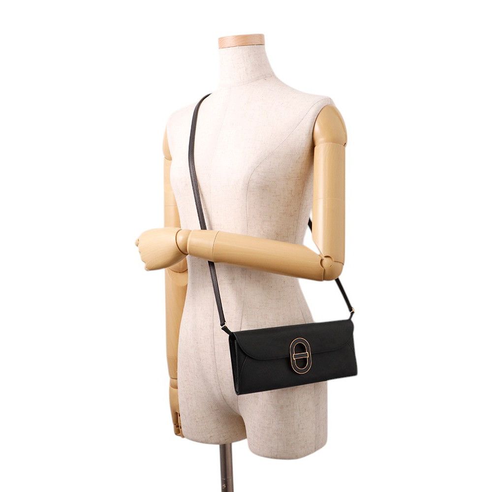 Hermes Wallet Chaine D'ancre to Go Black Gold Epsom — view 4
