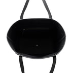 Hermes Tote Pure Sangle Black Gray Silver Toile Military Taurillon Clemence — view 5