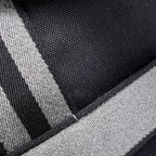 Hermes Tote Pure Sangle Black Gray Silver Toile Military Taurillon Clemence — view 8