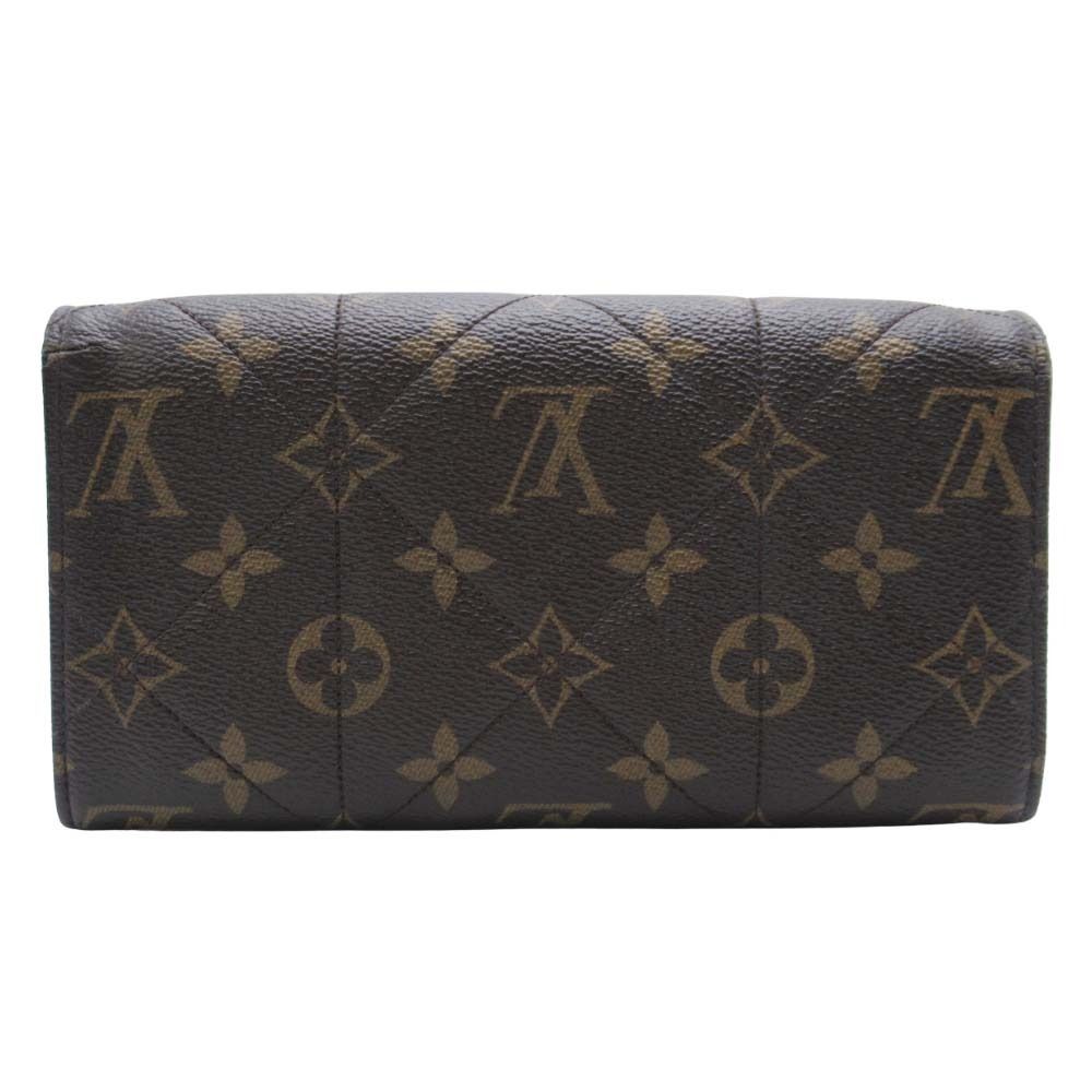 Louis Vuitton Monogram Etoile Portefeuille Sarah Wallet Quilted Brown — view 2