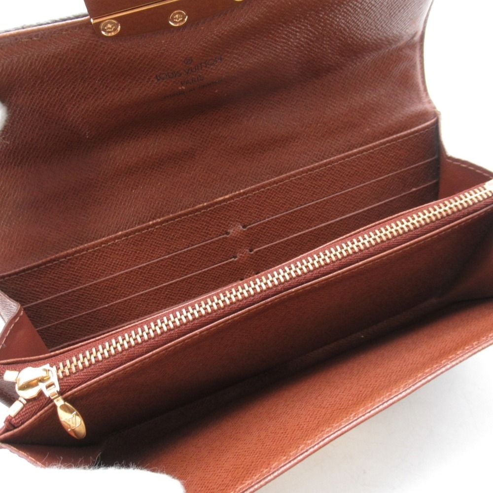 Louis Vuitton Monogram Etoile Portefeuille Sarah Wallet Quilted Brown — view 5
