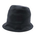 Hermes Lambskin Bucket Hat Short Brim Leather Hat 58 cm Black — view 2