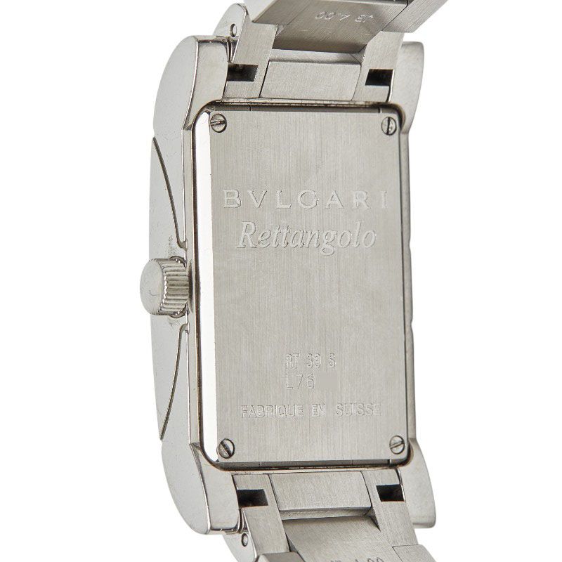 Bvlgari Rettangolo Watch Stainless Steel — view 4