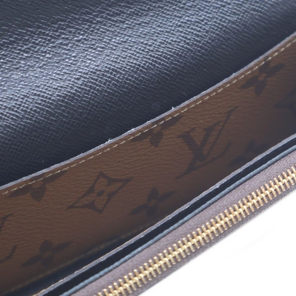 Louis Vuitton Monogram Reverse Portefeuille Emily Wallet Card Case Brown — view 4