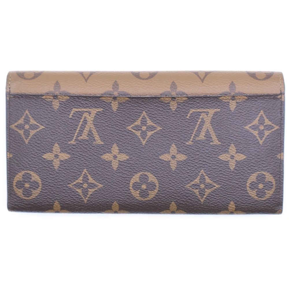 Louis Vuitton Monogram Reverse Portefeuille Emily Wallet Card Case Brown — view 2