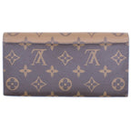 Louis Vuitton Monogram Reverse Portefeuille Emily Wallet Card Case Brown — view 2
