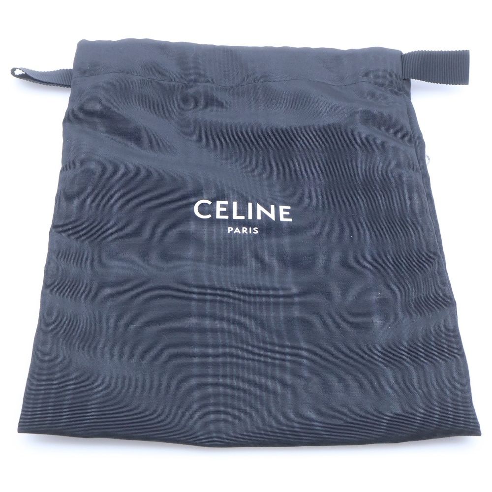 Celine Triomphe Margot Chain Shoulder Bag Black Leather Gold — view 6