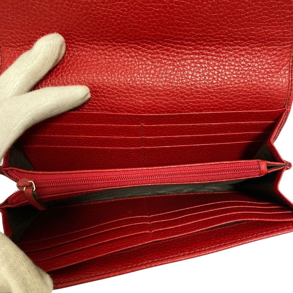 Gucci Soho Leather Wallet Red — view 7