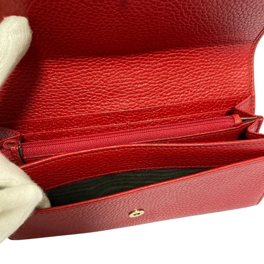 Gucci Soho Leather Wallet Red — view 6