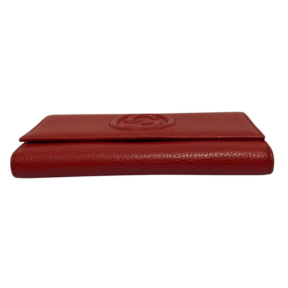 Gucci Soho Leather Wallet Red — view 4