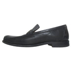 Hermes Constance H Logo Buckle Leather Loafers Shoes 39 Black Silver — view 2