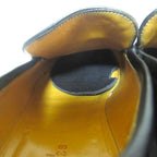 Hermes Constance H Logo Buckle Leather Loafers Shoes 39 Black Silver — view 6
