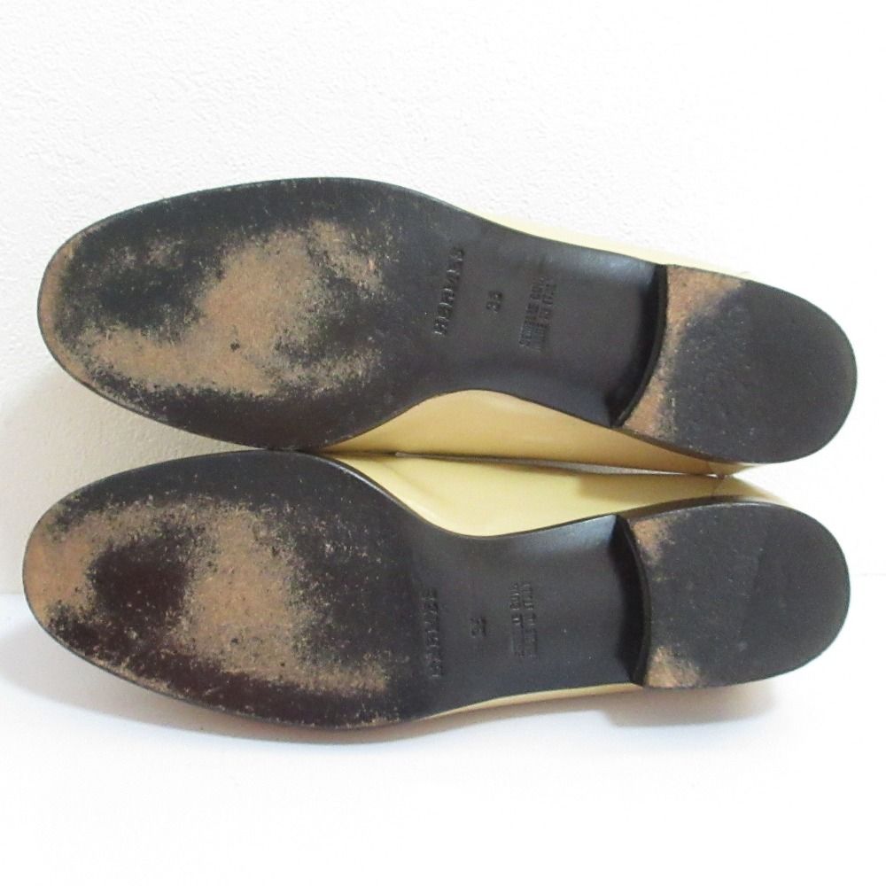 Hermes Destin Kelly Loafers Shoes 35 Beige — view 7