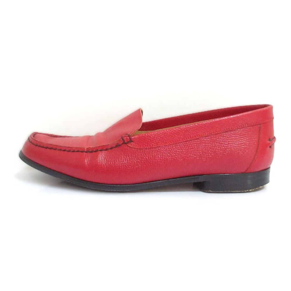 Hermes H Logo Loafers Shu Zu 36.5 Red — view 2