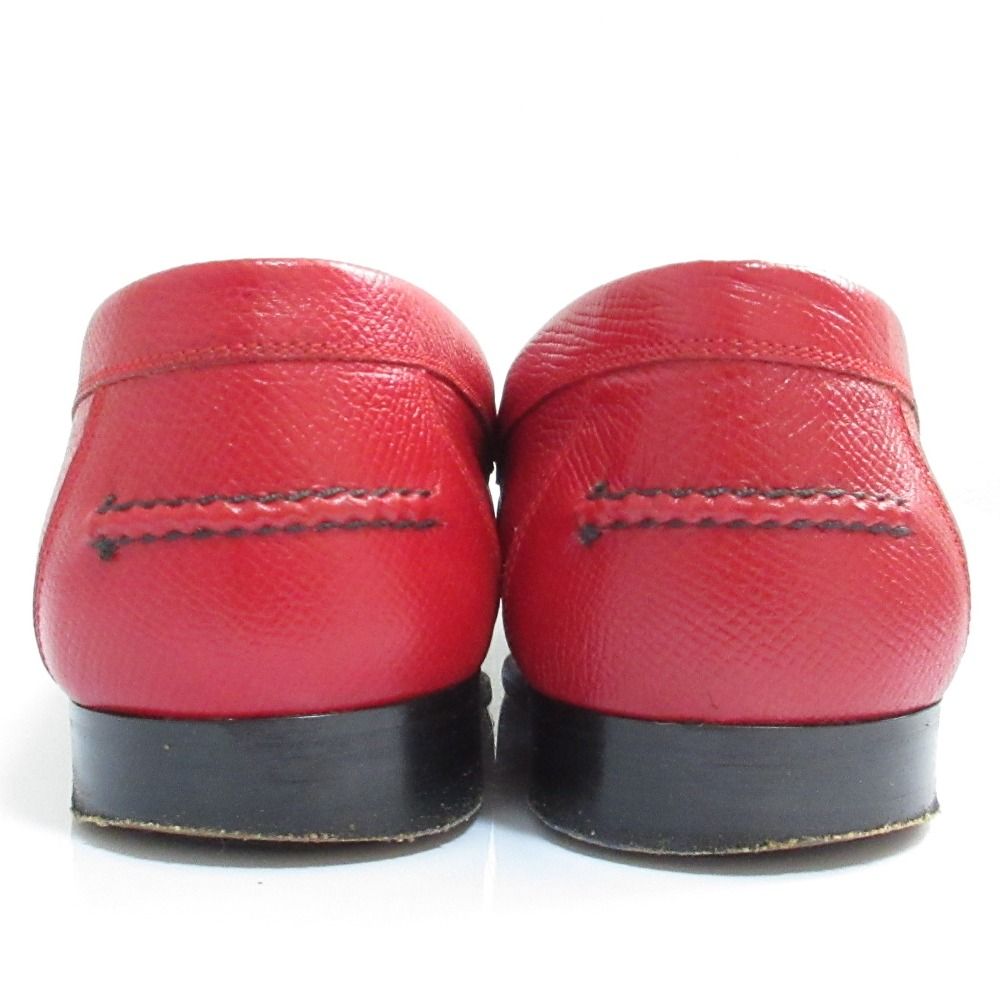 Hermes H Logo Loafers Shu Zu 36.5 Red — view 6