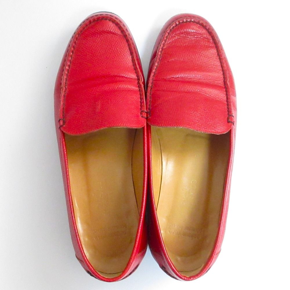Hermes H Logo Loafers Shu Zu 36.5 Red — view 4