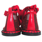 Dior Nicely-d J'adior Ribbon Strap Espadrilles Flat Shoes 37 Red — view 3