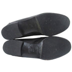 Hermes Kelly Loafers Shoes 35.5 Black Gold — view 8
