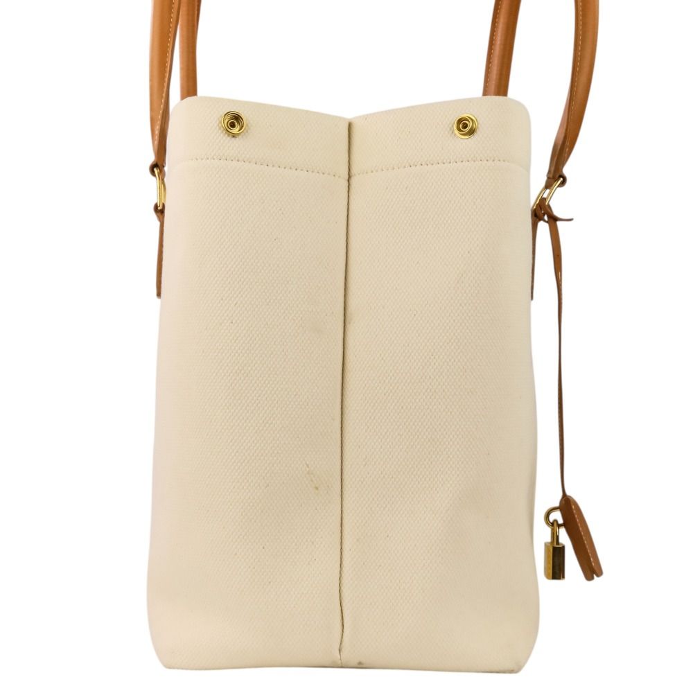 Celine Horizontal Cabas Tote Natural White — view 4