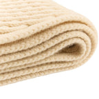Chanel CC Logo Cashmere Mushroom Blue Knit Scarf Beige Sweater — view 4