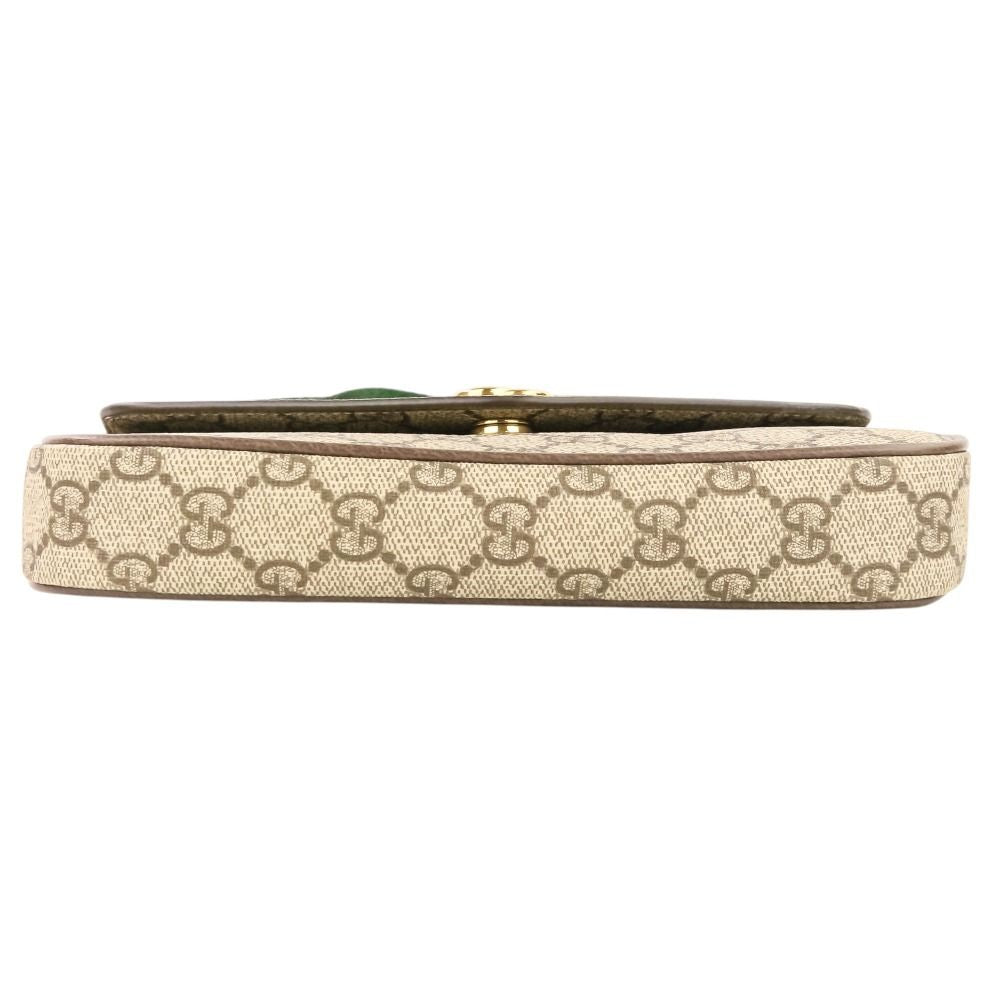 Gucci Office Web Line GG Split Muscadas Brown Shoulder Bag — view 5